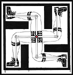 Gerard's drawing rendition of a Swastika 1999.
