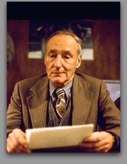 William Burroughs reading in Amsterdam 1979  - click to enlarge